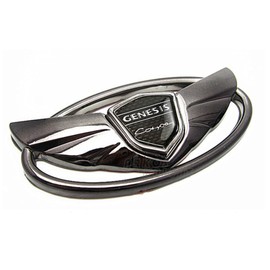 ARKOSKNIGHT Genesls Coupe 3D Front Rear Emblem,The Art of Speed Vintage Nameplate Badge Compatible with Genesls 2010-2017 (Gun-Color)
