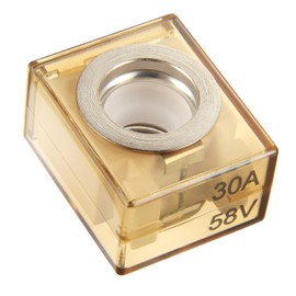 BOJACK Terminal Fuse 30A Marine Rated Battery Fuse (MRBF) 58V DC Max IP66 Waterproof for The Circuit Protection of Automobiles RVs Cranes Ships Charging Piles (30 Amp)