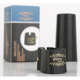 Glory Alto Saxophone Ligature Fastener Compact Durable Artificial Leather for Alto Saxophone Rubber Mouthpiece