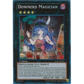 YU-GI-OH! - Downerd Magician (LVAL-EN057) - Legacy of The Valiant - 1st Edition - Secret Rare