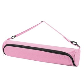 TAPfit Floor Carry Bag Yoga Mat Bag Yoga Mat Carrier Bag Portable Yoga Mat Carrier Bag for Most Yoga Mats with Storage Pockets with Adjustable Strap (Pink)