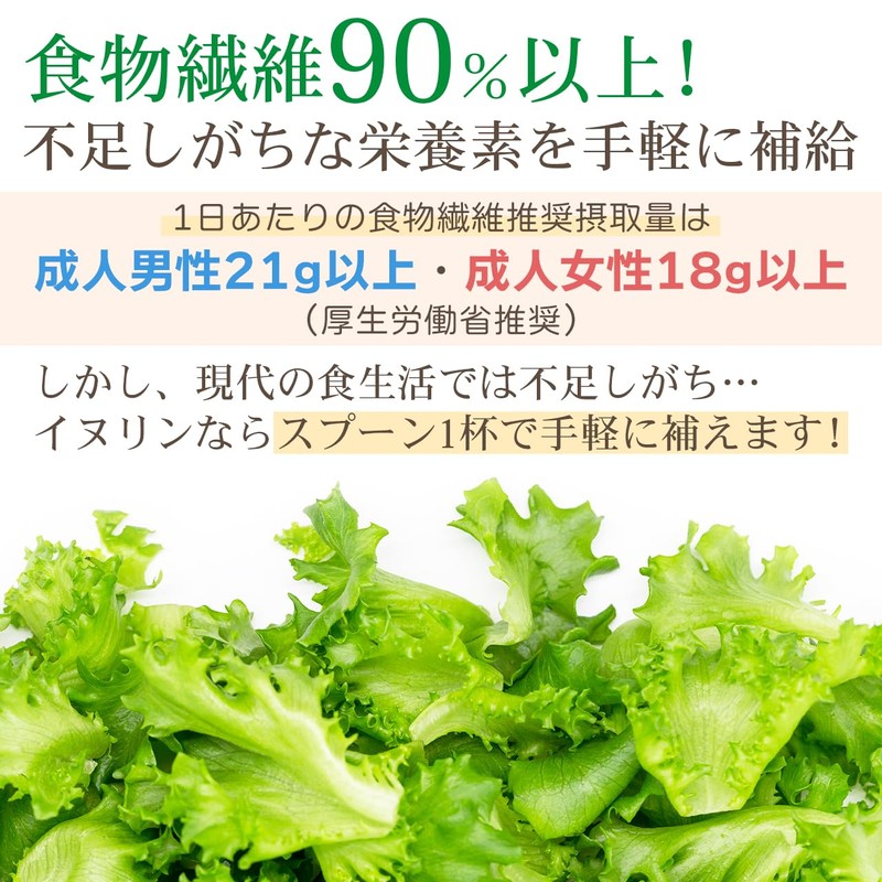 NICHIGA Inulin 17.6 oz (500 g), Plant-derived, Water Soluble Dietary