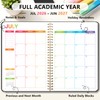 Student Planner 2026-2027, Black Spiral Academic Planner with Colorful Pages,