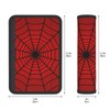YANGDADA Stylish Red Spider Web Seat Belt Covers Soft Comfortable