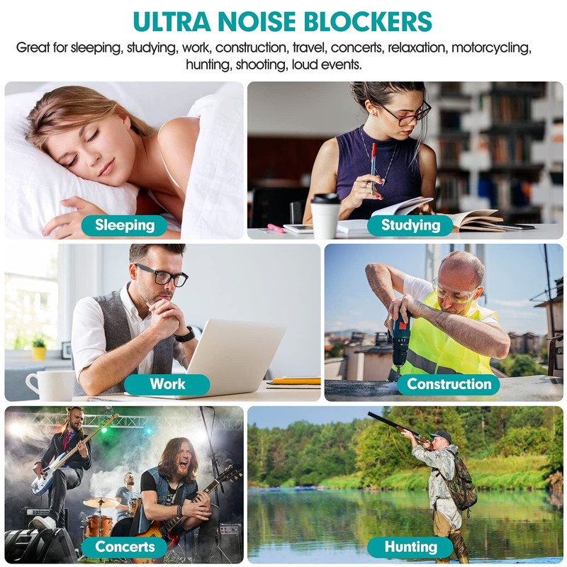 60 Pairs Ear Plugs for Sleeping Noise Cancelling Earplugs Ultra
