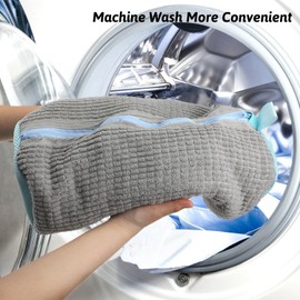 Shoe Washing Machine Bag Reusable Zippered Laundry Shoe Cleaning Bag For Household Machine Wash Dry Multifunctional (Gray-1pcs)
