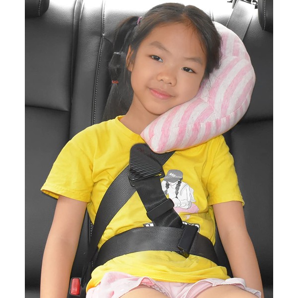 Kids Car Travel Pillow Car Seat Belt Cushion Child Head Neck Support Pillow Baby Seat Belt Protector Toddler Neck Pillow Headrest Boys Girls Travelling Sleeping Pillow For Car Seat Pushchair Train