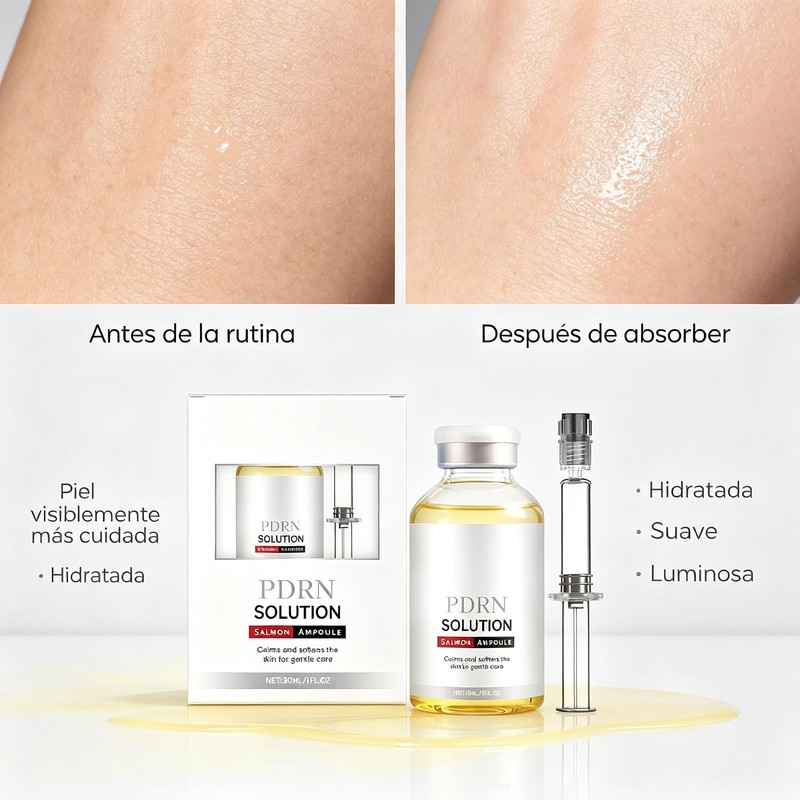 Sérum Facial Tipo Ampolleta con Extracto de Salmón