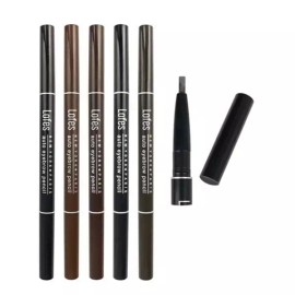 Sangse Jeongbop Byeoldo Pyogi 초보자 오토아이 그리기 펜슬 데일리 듀얼 눈썹 아이브로우 Beginner Auto Eye Drawing Pencil Daily Dual Eyebrow Eyebrow [Black 12-pack No. 01-11]