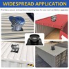 8 Inch Shipping Container Roof Vent Adapter, Corrugated Roof Vent