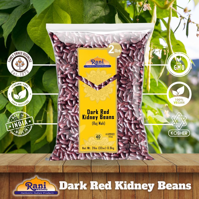Rani Red Kidney Beans, Dark 32oz (2lbs) 908g ~ All