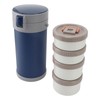 TOPINCN 2.9L Stackable Insulated Box 304 Stainless Steel Leakproof Food