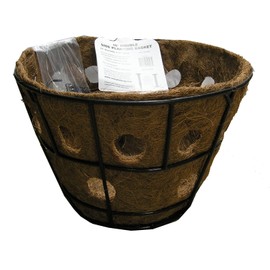 Kinsman 16 Inch Double Row Side Planting Hanging Basket with Coco Liner