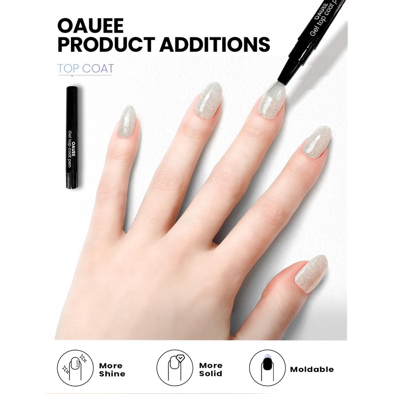 Semi Cured Gel Nail Strips | Built-In Gel Top Coat