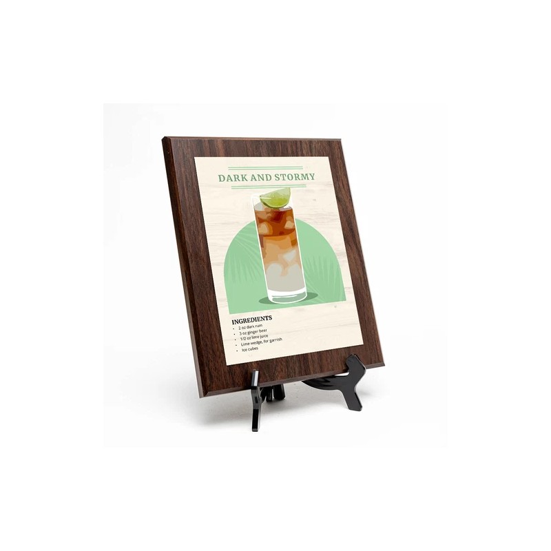 Designs ByLITA Dark and Stormy Decorative Wall Plaque With Easel