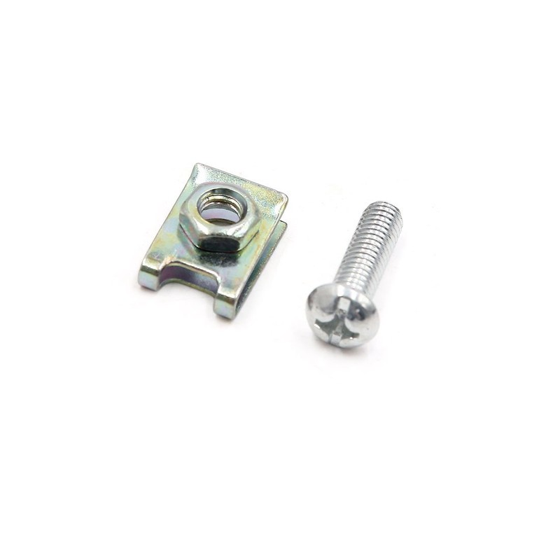 sourcing map 12-Piece Vehicle Number Plate Fastener Bolt Set with