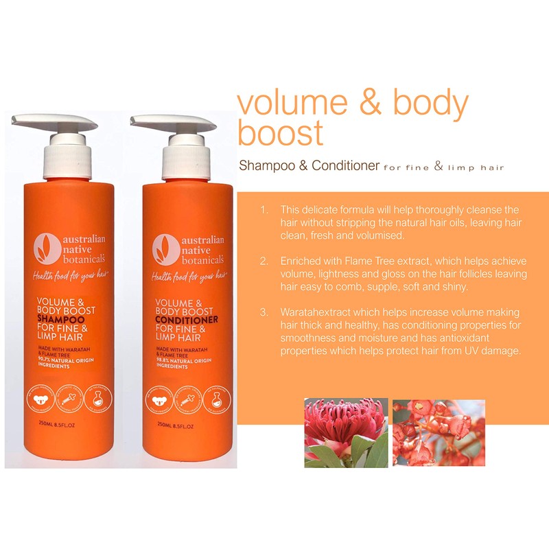Australian Native Botanicals Volume and Body Boost Conditioner for Fine/Limp