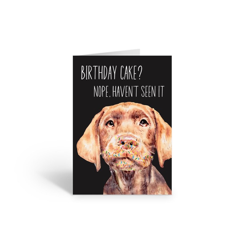 Dog Birthday Card for Dog Dad, Mum, Cute, Funny