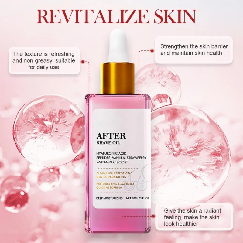 2pc Aceite Suave Para Después De Afeitado Y Cuidado Corporal