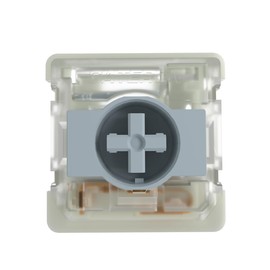 GATERON KS-33 Low Profile 2.0 Silver Switches, 3 Pin Factory Pre-lubed SMD LED for MX Mechanical Keyboard (Silver, 35pcs)