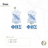 Phi Beta Sigma Crest 2-Pack Stickers PBS GOMAB Divine 0