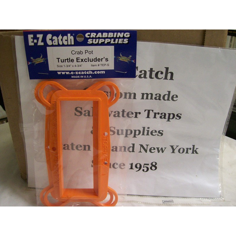 E-Z Catch 2-Pack Plastic Crab Pot Turtle Excluders Size 1-3/4"