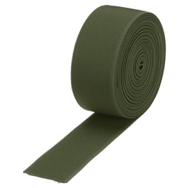 MECCANIXITY Elastic Bands for Sewing 1.6"(4cm) 5 Yard Army Green Knit Elastic Spool High Elasticity for Wigs, Waistband, Pants