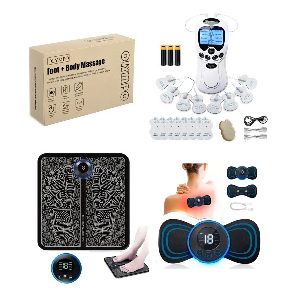 Olimit Tapete Masajeadora Pies + Electróestimulador+masaje Cuello