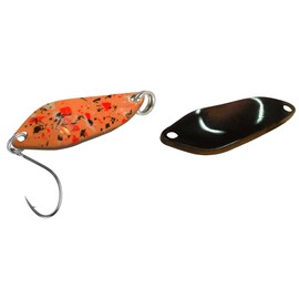 FTM Spoon Strike 2, 1 g - Blinker for Spin Fishing for Trout, Trout Blinker for Fishing on Trout Lake, Trout Bait, Colour: Orange Camo