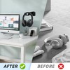 fuxunamz Headset Mount Holder, Headphone Holder Wall Mount, Universal Headphone