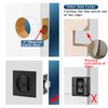 Dontay Pocket Door Lock with Key, Contemporary Entrance Sliding Barn