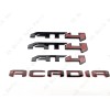 GMC 4PC Gloss Black Red Door Rear Tailgate AT4 Acadia