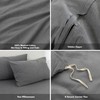 FOSSA Duvet Cover Set 100% Washed Cotton Linen Feel Super