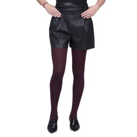 SENTELEGRI Opaque Tights, Choose From 18 Fashionable Colours, 100 Denier, Sizes S-XL (Medium, Burgund)