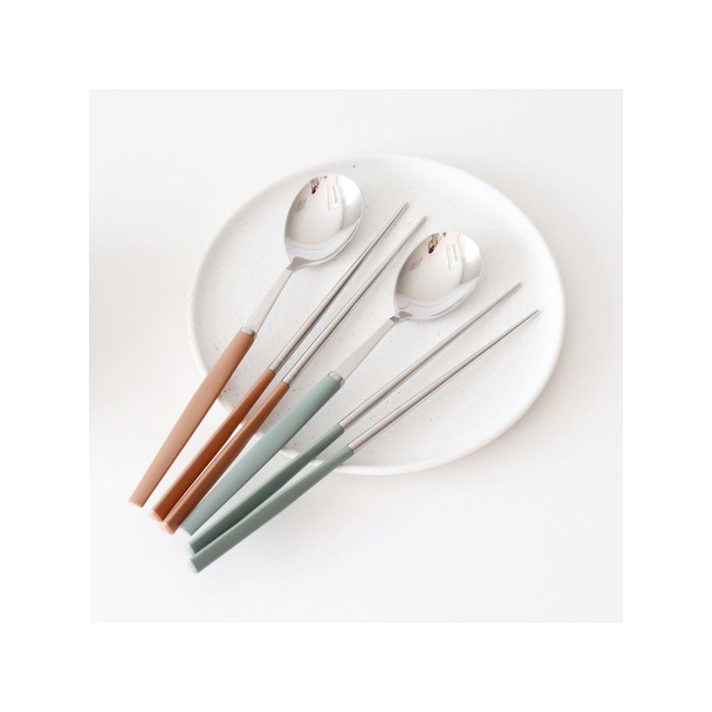 1+1 Kamome Kitchen Pastel Cutlery Set 4 Colors / 1+1