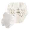 BRIOTA 100pcs Square Cupcake Liners, 2.4x1.7x1.6 Inch Cupcake Cases White,