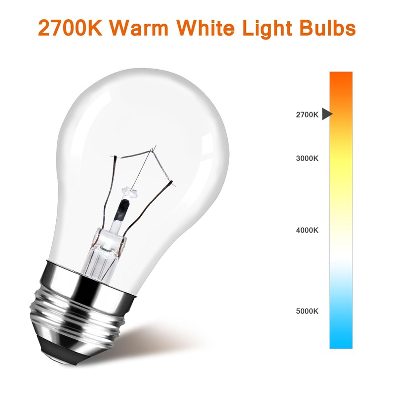 Brtstiun Dimmable Microwave Light Bulbs 2 Pack 40 Watts Oven