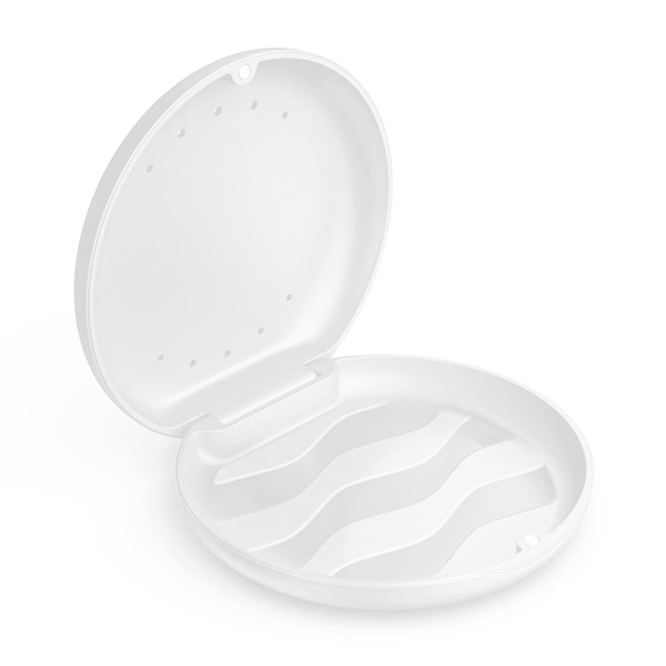 Annhua Denture Case Mouthpiece Case Denture Case Vent Orthodontic Retainer