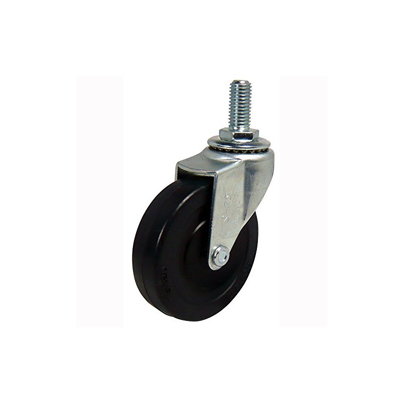 Nanshin SEL-75RL (M12XP1.75) General Caster Screw-in Specifications Flexible φ75 Rubber