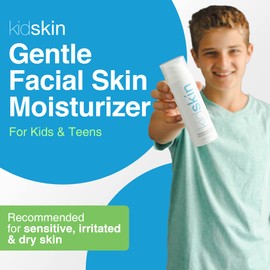 Kidskin - Gentle Skin Moisturizer for Dry Skin and Other Skin Types, Hydrating Face Moisturizer, Vegan Kid and Teen Skin Care, Skincare Products for Face, 2 fl oz.