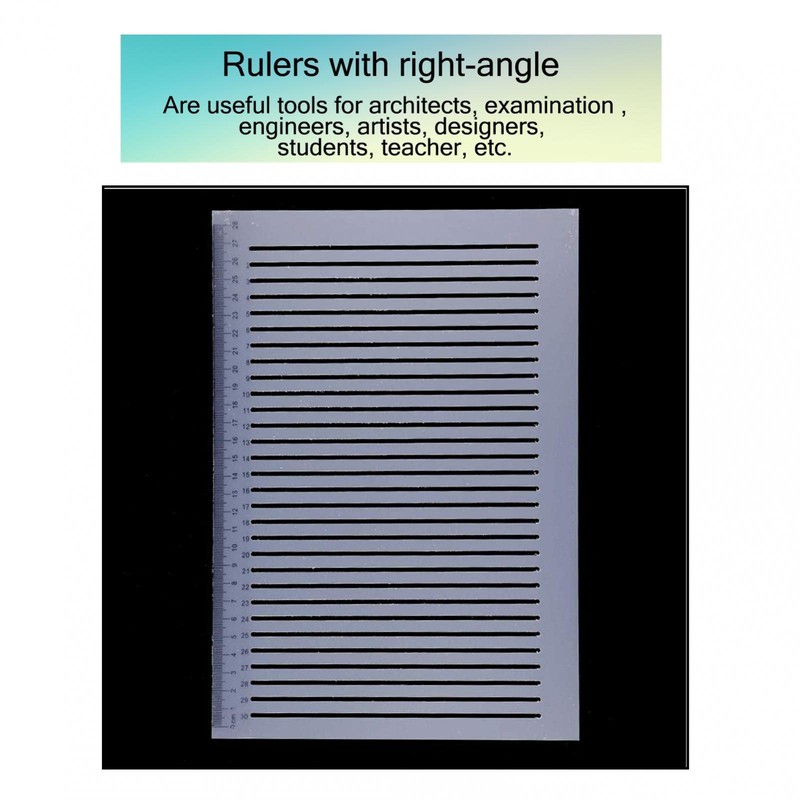 Scale Infinite Straight Rulers Plastic Measuring Ruler 28cm Plastic Ruler