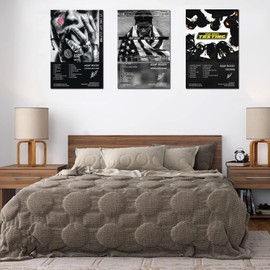 A$AP Rocky Poster Album Cover Limited Edition Posters (Set of 3) Unframed 8in x 12in(20x30cm) Paper Poster Bedroom Decor Office Room Decor Gift