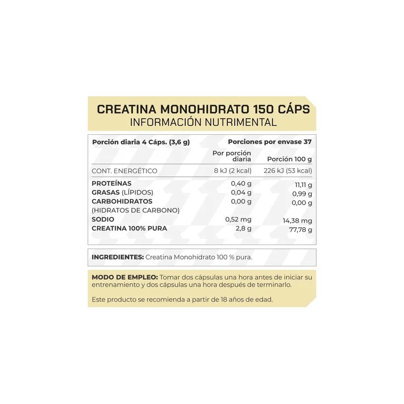 Creatina Monohidrato 150 Capsulas Prowinner