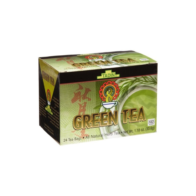 Tadin Tea, Green Tea, 24-Count Teabags (Pack of 12)