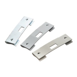 10 Pack Vertical Blind Vane Saver ~ White Curved Repair Clips ~ Fixes Broken