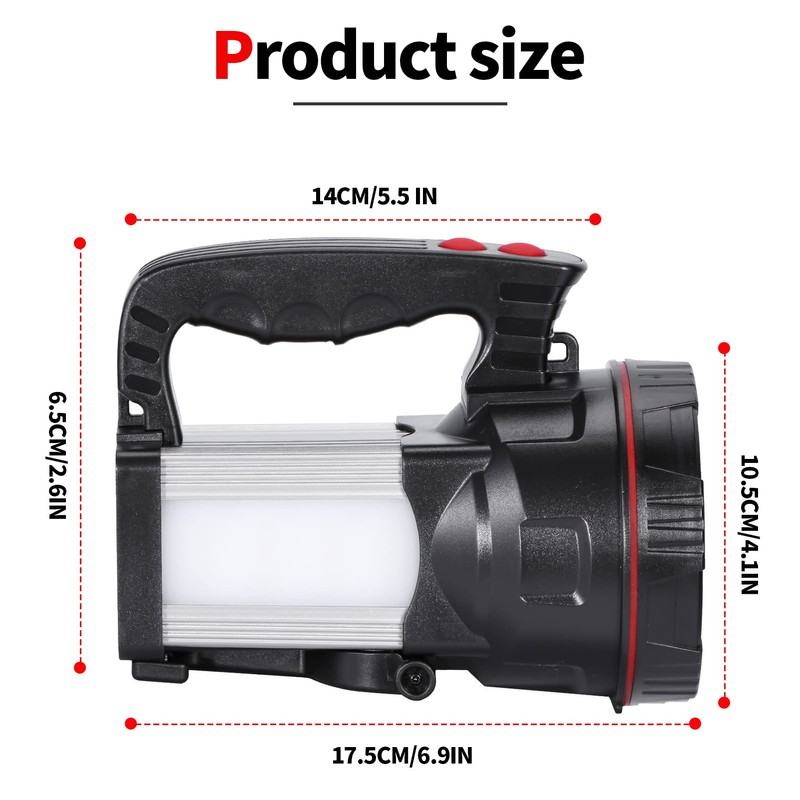 Vanvale Superbright LED Handheld Searchlight Tactical Waterproof Spotlight High Power