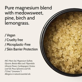 sauna/ing Bath Salt Birch & Lemongrass 200g - Magnesium Bath Soak & Foot Salt for Sauna Or Home – Finnish Sauna Ritual – Made in Finland