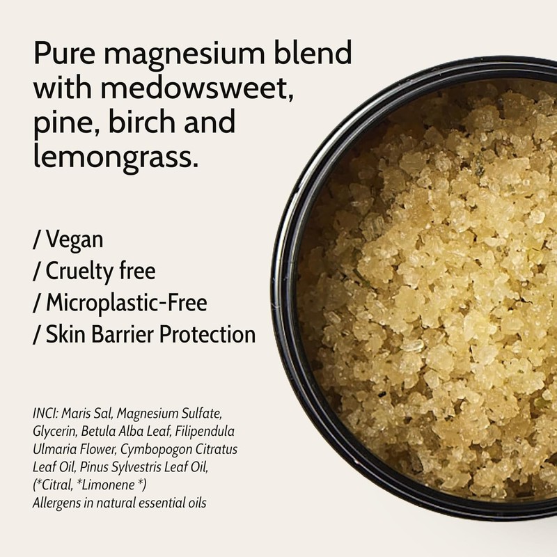 sauna/ing Bath Salt Birch & Lemongrass 200g - Magnesium Bath
