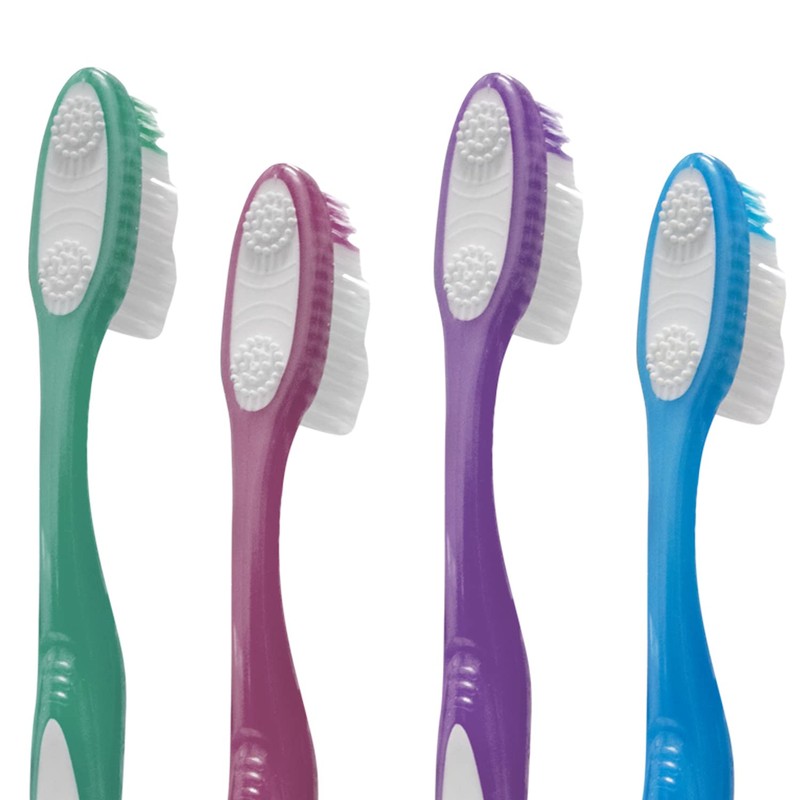 Vivid OraBrush Premium Quality Nylon Filament Toothbrushes – Softer, Rubber