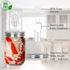Samshow Fermentation Kit-4 Glass Fermentation Weights,4 Fermenting Lids,4 airlocks,4 Silicone